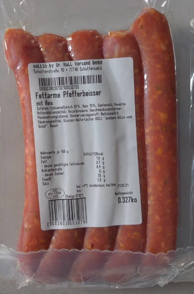 Fettarme Pfefferbeisser