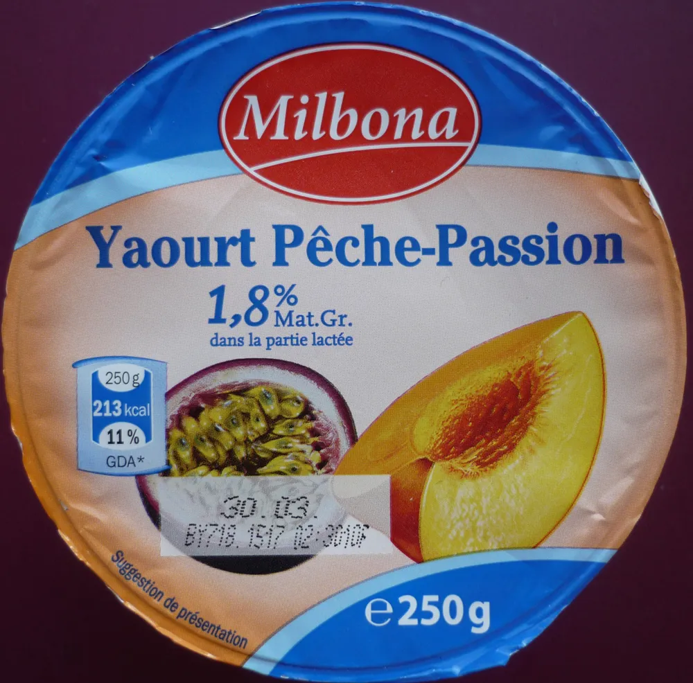 Yaourt Pêche-Passion