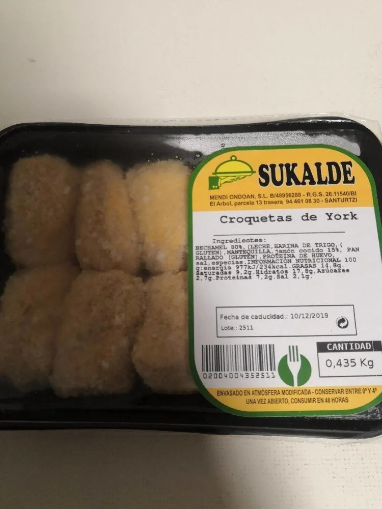 Croquetas de York Sukalde