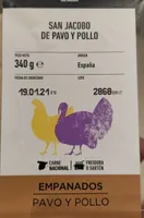 San Jacobo de pavo y pollo