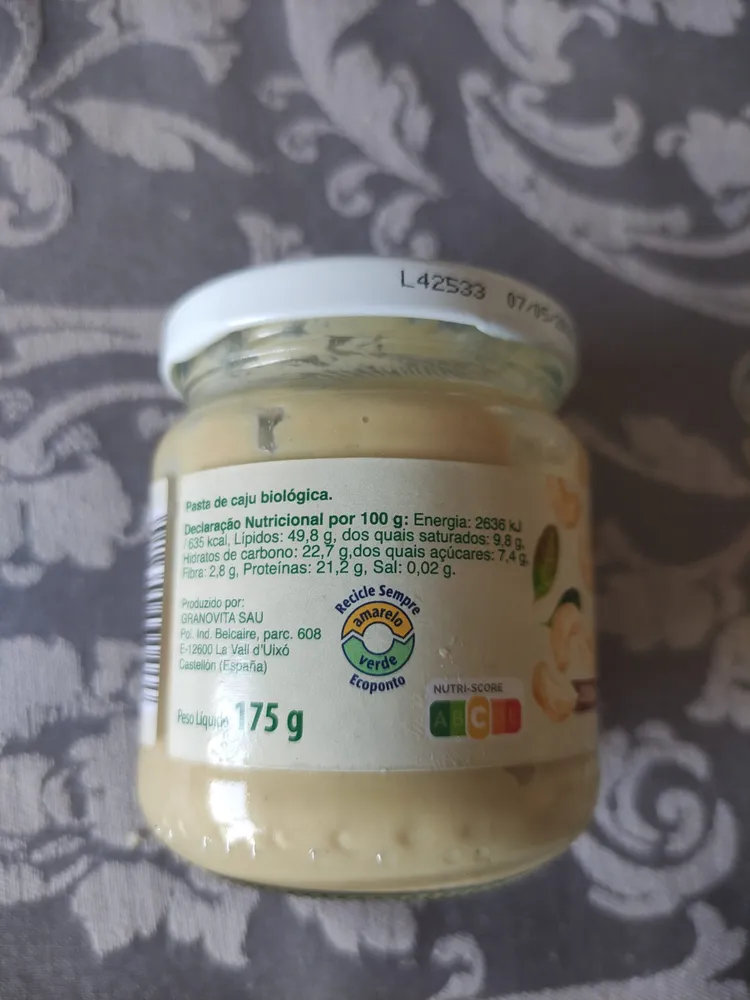 Crema de Anacardos