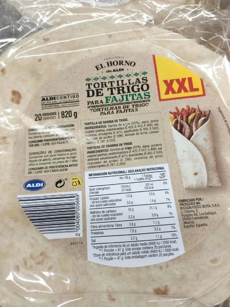 Tortillas de trigo