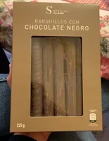 Barquillos con Chocolate Negro