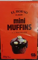 Mini muffins de chocolate