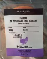 Fiambre de pechuga de pavo adobada