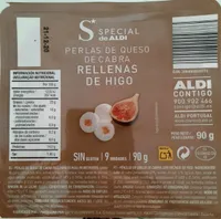 Perlas de Queso de Cabra rellenas de higo