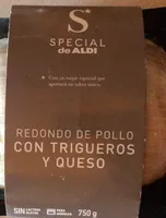 Redondo de pollo con trigueros y queso