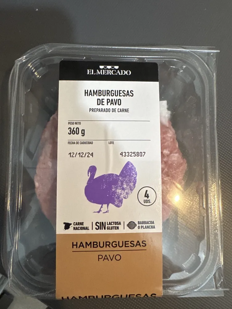 Hamburguesa pavo