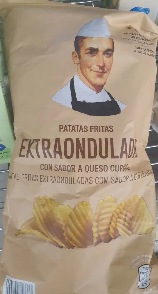 Patatas fritas extraonduladas