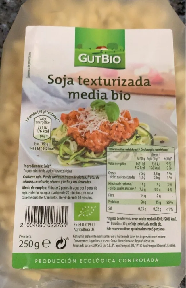 Soja Texturizada Media Bio