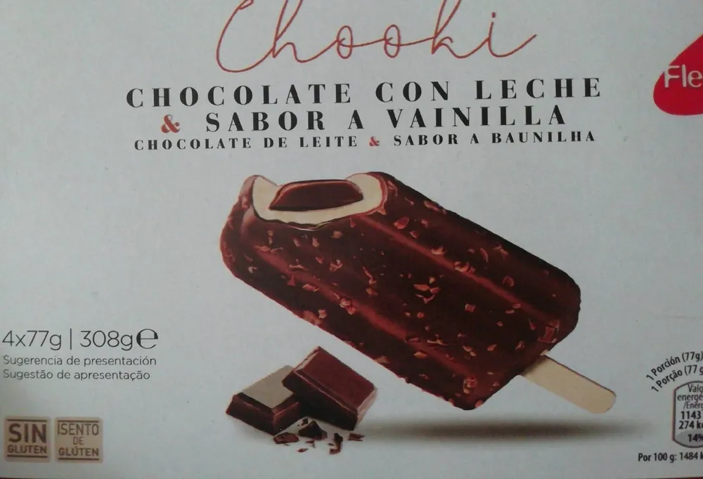 Chooki Chocolate con leche y sabor a vainilla