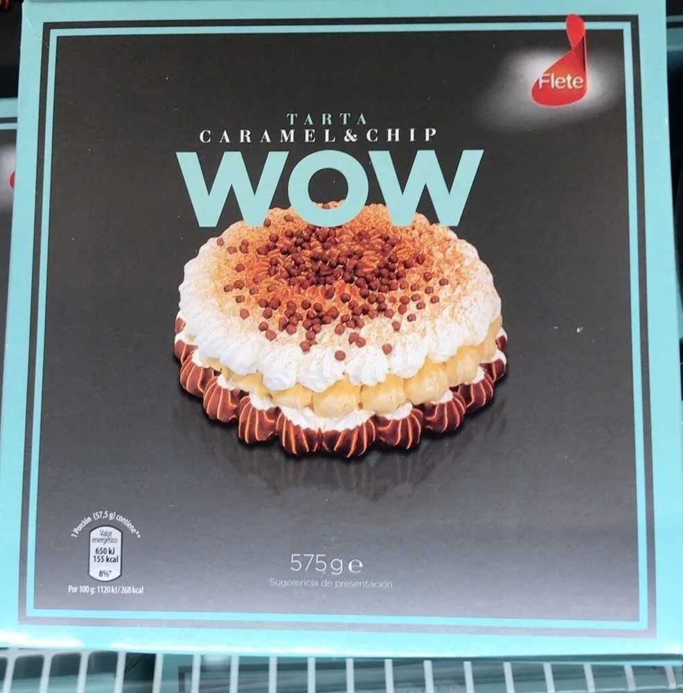 Tarta caramel & chip WOW