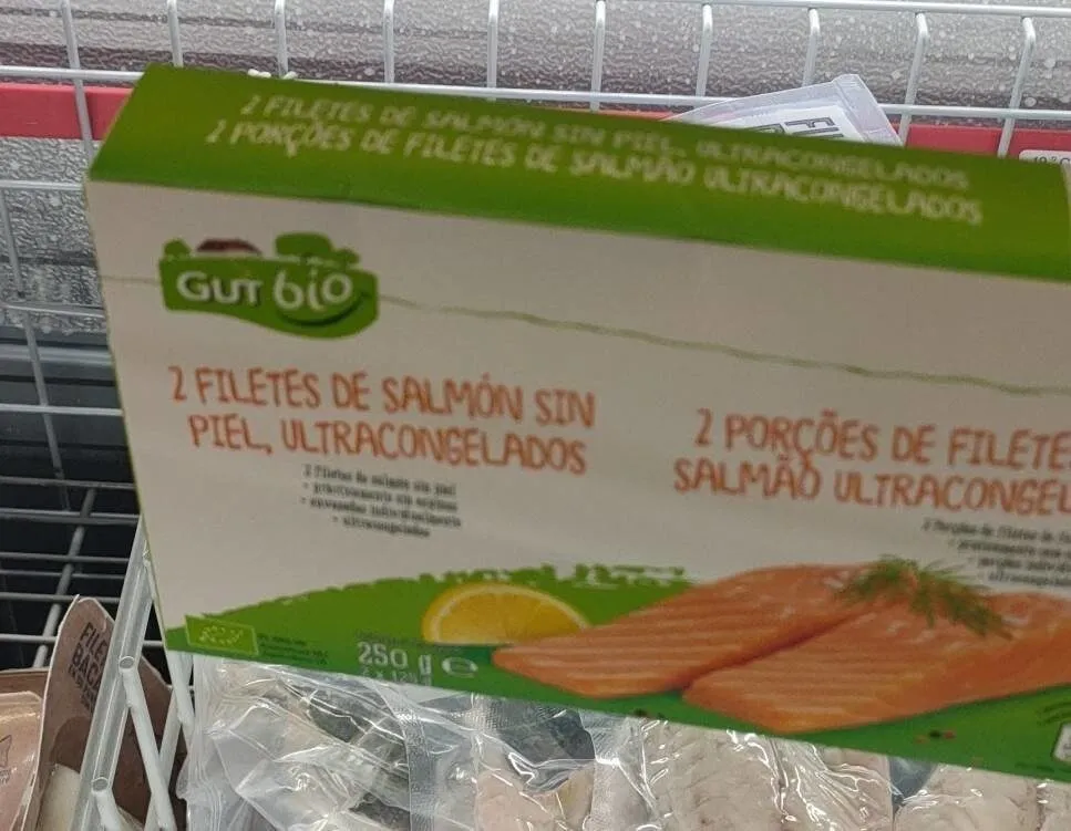 Filetes de salmón sin piel