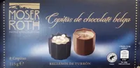 Copitas de chocolate belga