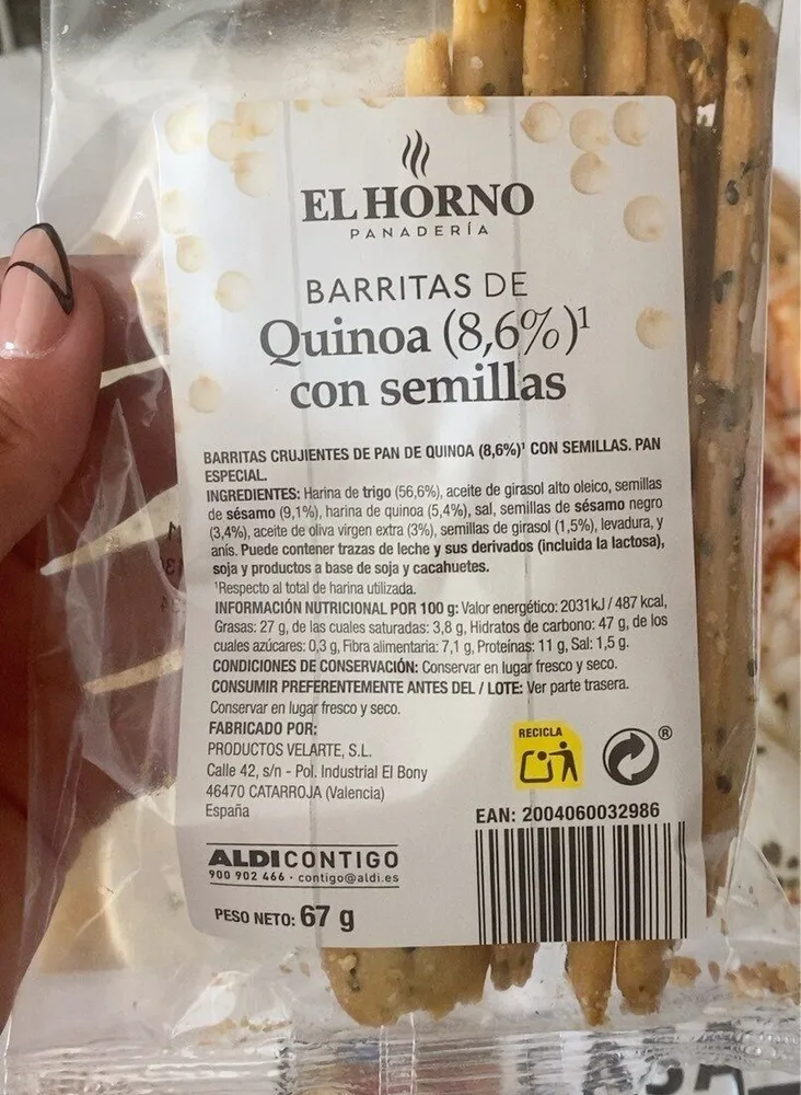barritas de quinoa con semillas