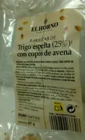 Barritas de trigo espelta con copos de avena