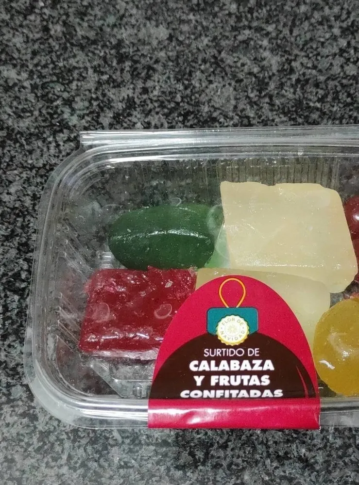 Calabaza y frutas confitadas