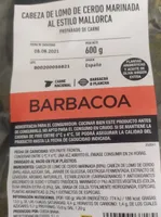 Cabeza de lomo marinada estilo Mallorca