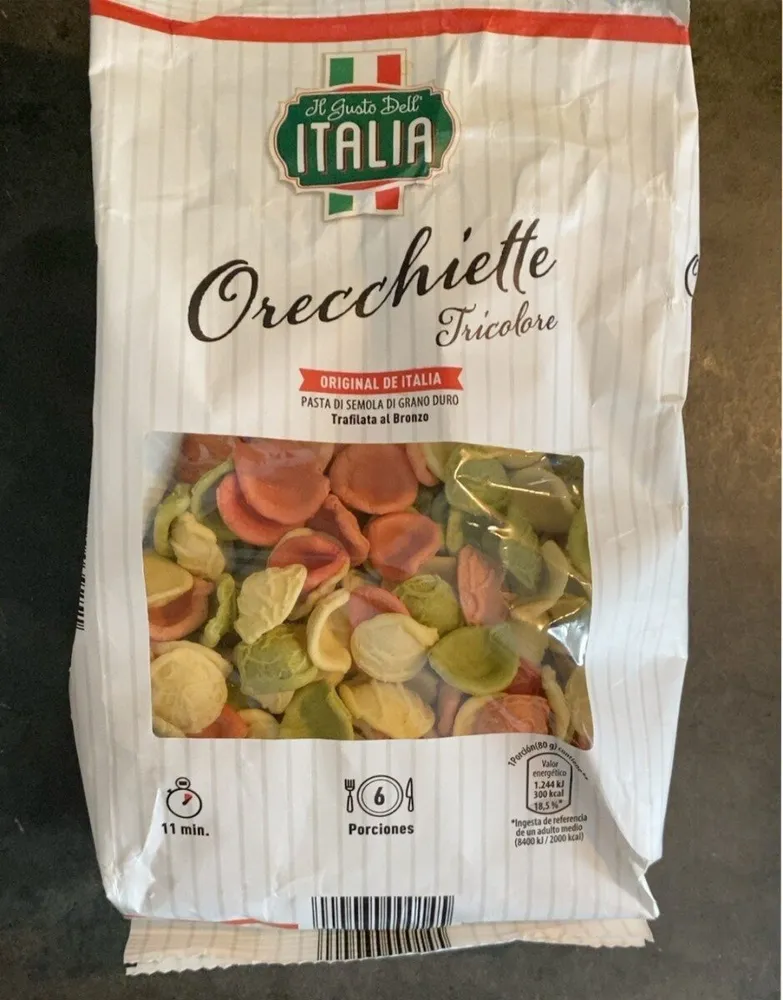Orecchiette tricolore