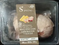 Redondo de pollo relleno de bacon y queso