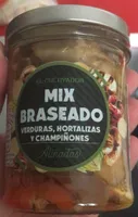 Mix braseado verduras, hortalizas y champiñones aliñados