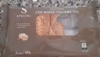 Crackers con queso italiano