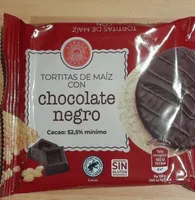 Tortitas de maíz con chocolate negro
