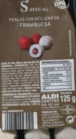 Perlas rellenas de frambuesa