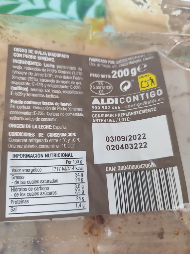 Queso de oveja madurado con trufa de verano