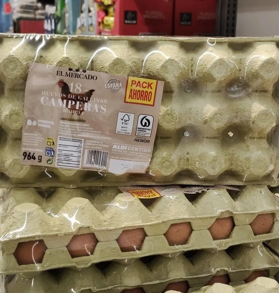 Huevos de gallinas camperas