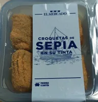 Croquetas de sepia en su tinta