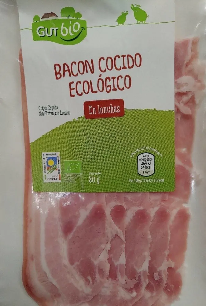 Bacon cocido ecológico
