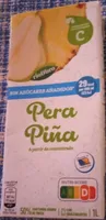 Bebida de pera y piña a partir de concentrado