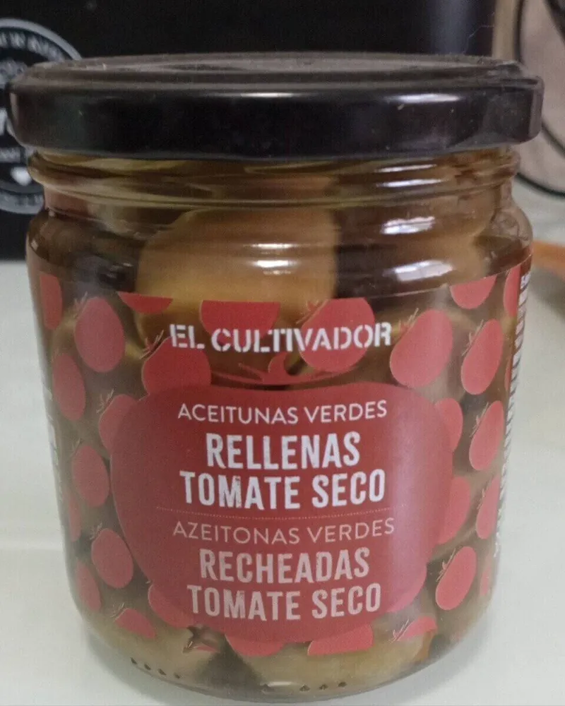 Aceitunas verdes rellenas tomate seco