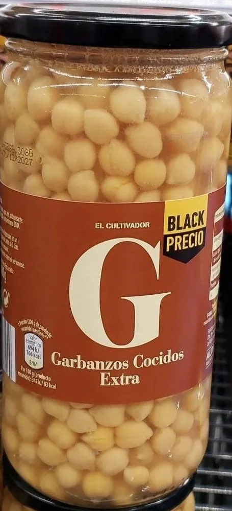 Garbanzos cocidos extra