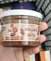 Crema de avellanas y dátil con cacao