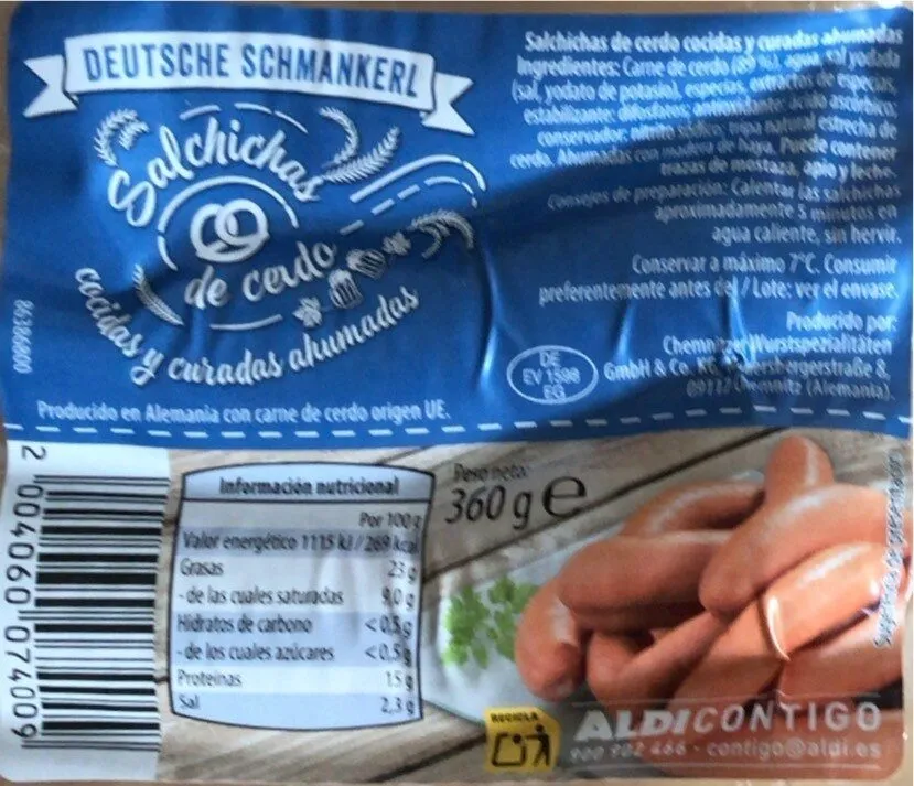 Salchichas de cerdo