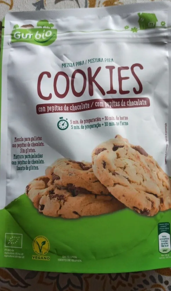 Mezcla para cookies con pepitas de chocolate