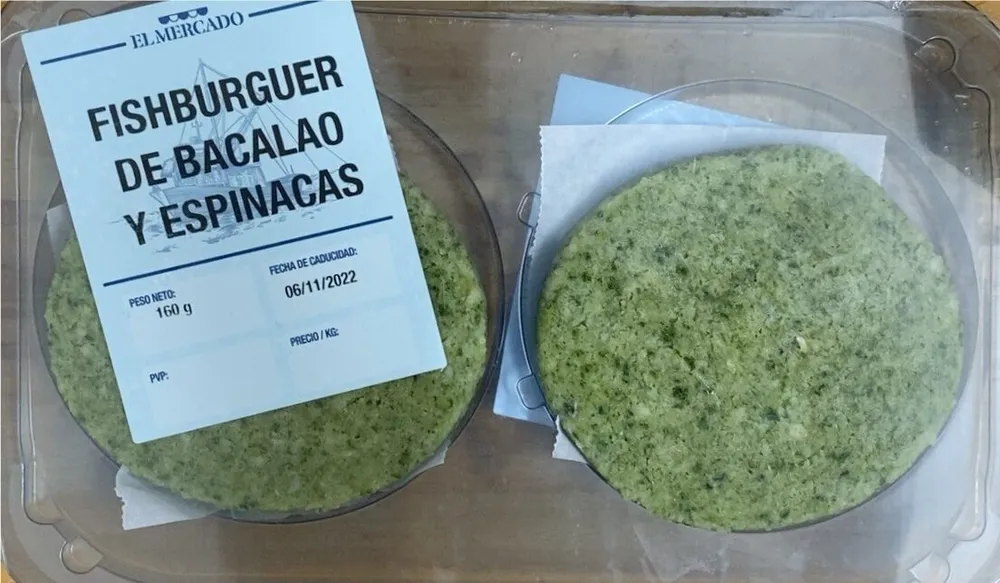 Fishburguer Bacalao y Espinacas
