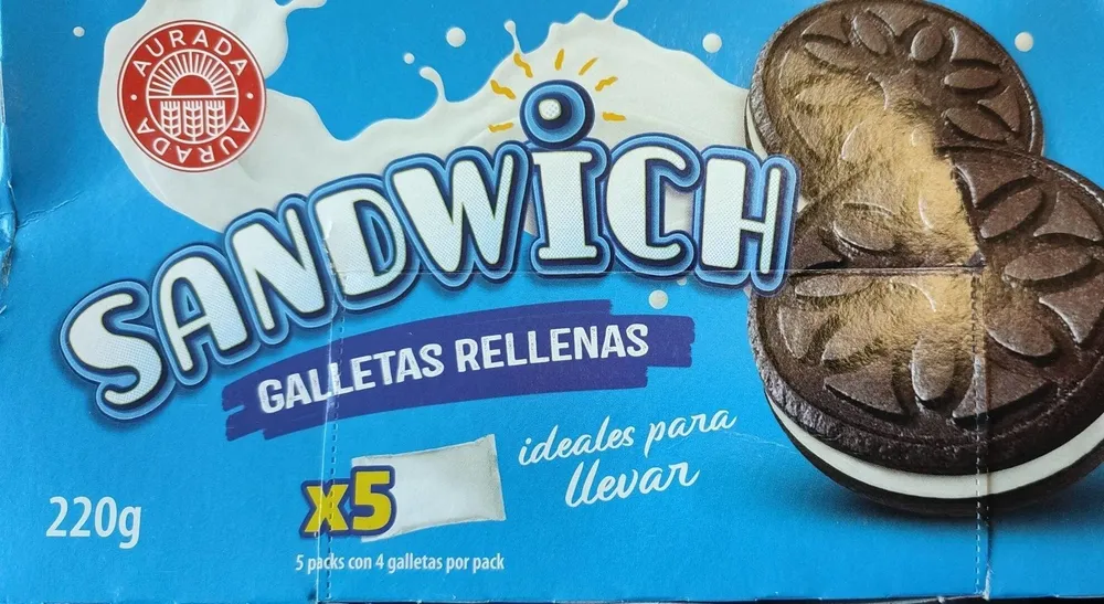 Sandwich galletas rellenas