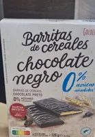 Barritas de cereales chocolate negro 0%