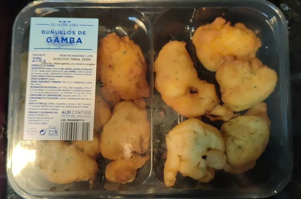 Buñuelos de gambas