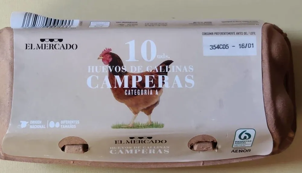 Huevos de gallinas camperas