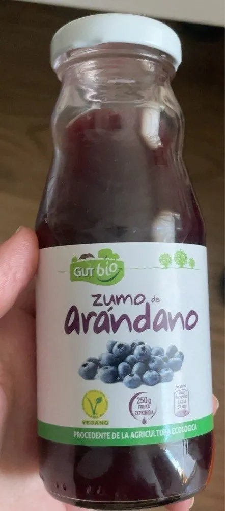 Zumo de arándanos