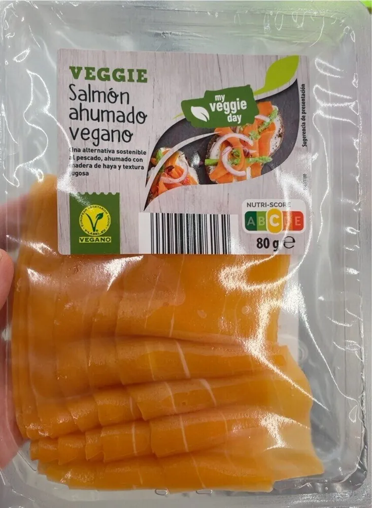 Salmon ahumado vegano