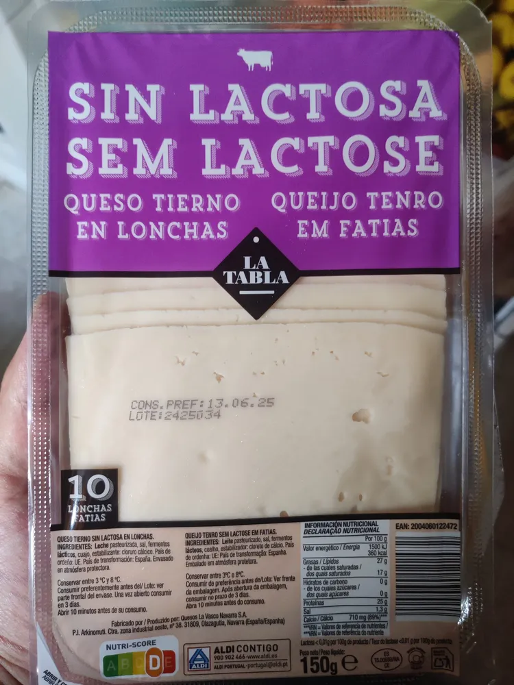 Queso Sin Lactosa