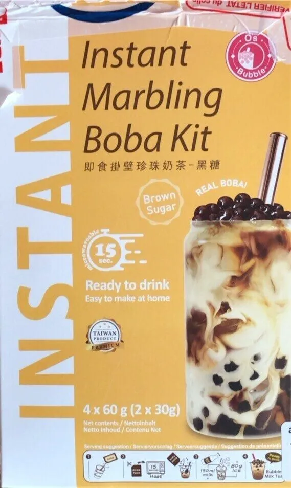 Instant marbling boba kit