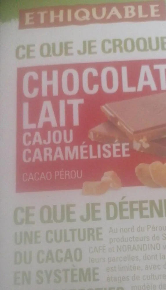 Chocolat lait
