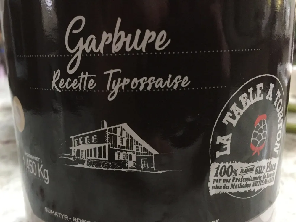 Garbure la table a tonton