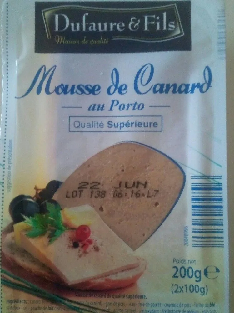 Mousse de canard au Porto
